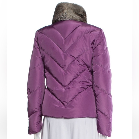 Post Card Women's Purple Puffer Jacket size M - Picture 3 of 3